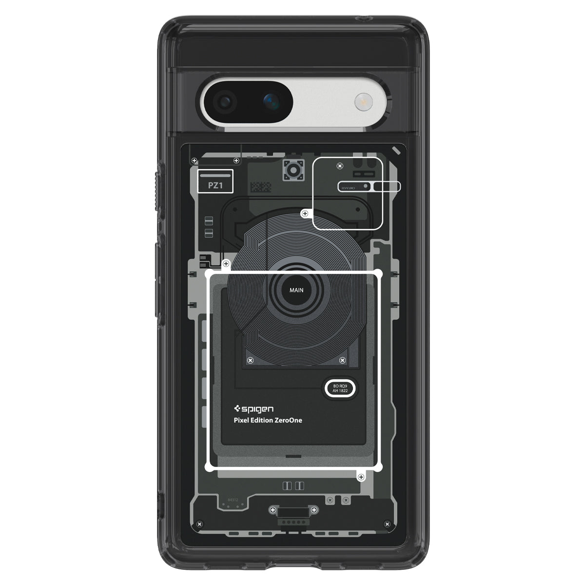 Spigen Ultra Hybrid, zero one - Google Pixel 7a