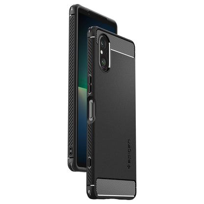 Spigen Rugged Armor, matte black - Sony Xperia 5V