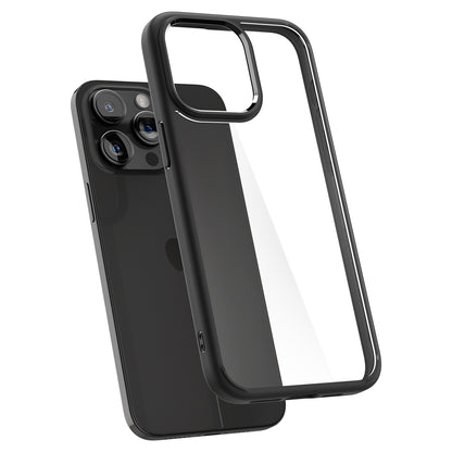 Spigen Ultra Hybrid, matte black - iPhone 15 Pro Max
