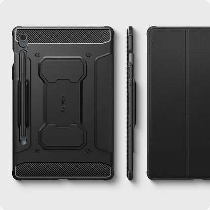 Spigen Rugged Armor Pro, black - Samsung Galaxy Tab S9 FE 2023