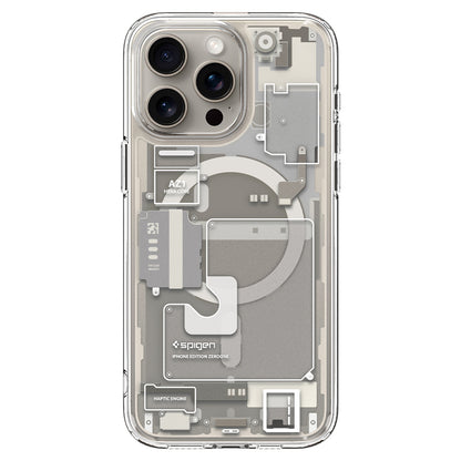Spigen Ultra Hybrid MagSafe, zero one natural titanium - iPhone 15 Pro Max