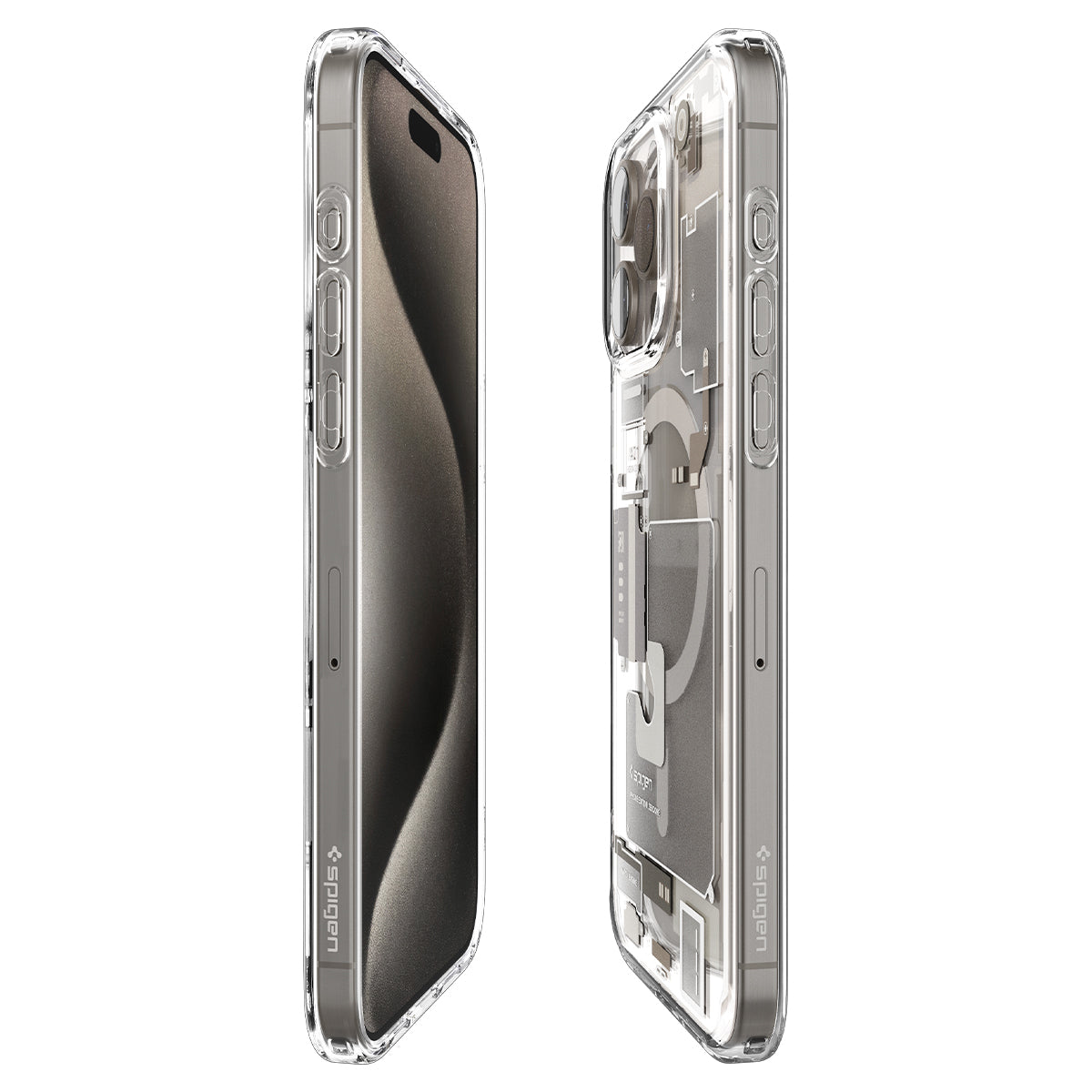 Spigen Ultra Hybrid MagSafe, zero one natural titanium - iPhone 15 Pro Max