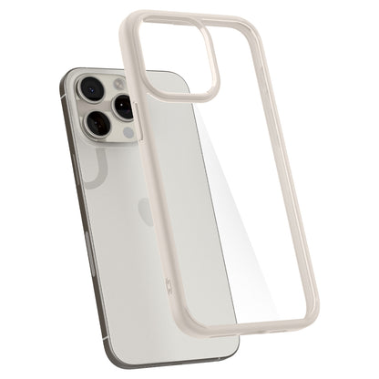 Spigen Ultra Hybrid, natural titanium - iPhone 15 Pro