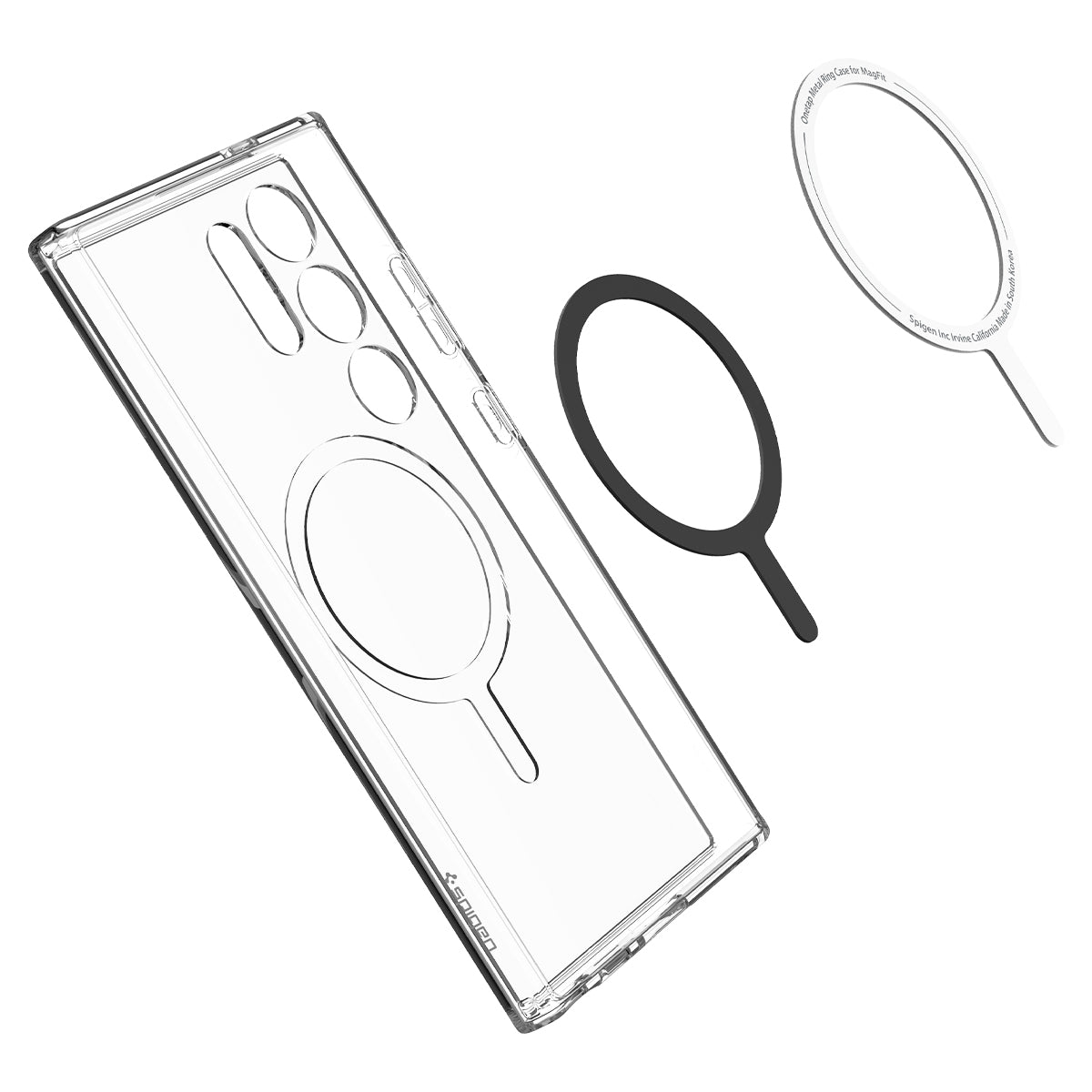 Spigen Ultra Hybrid OneTap Metal Ring MagSafe, white - Samsung Galaxy S24 Ultra