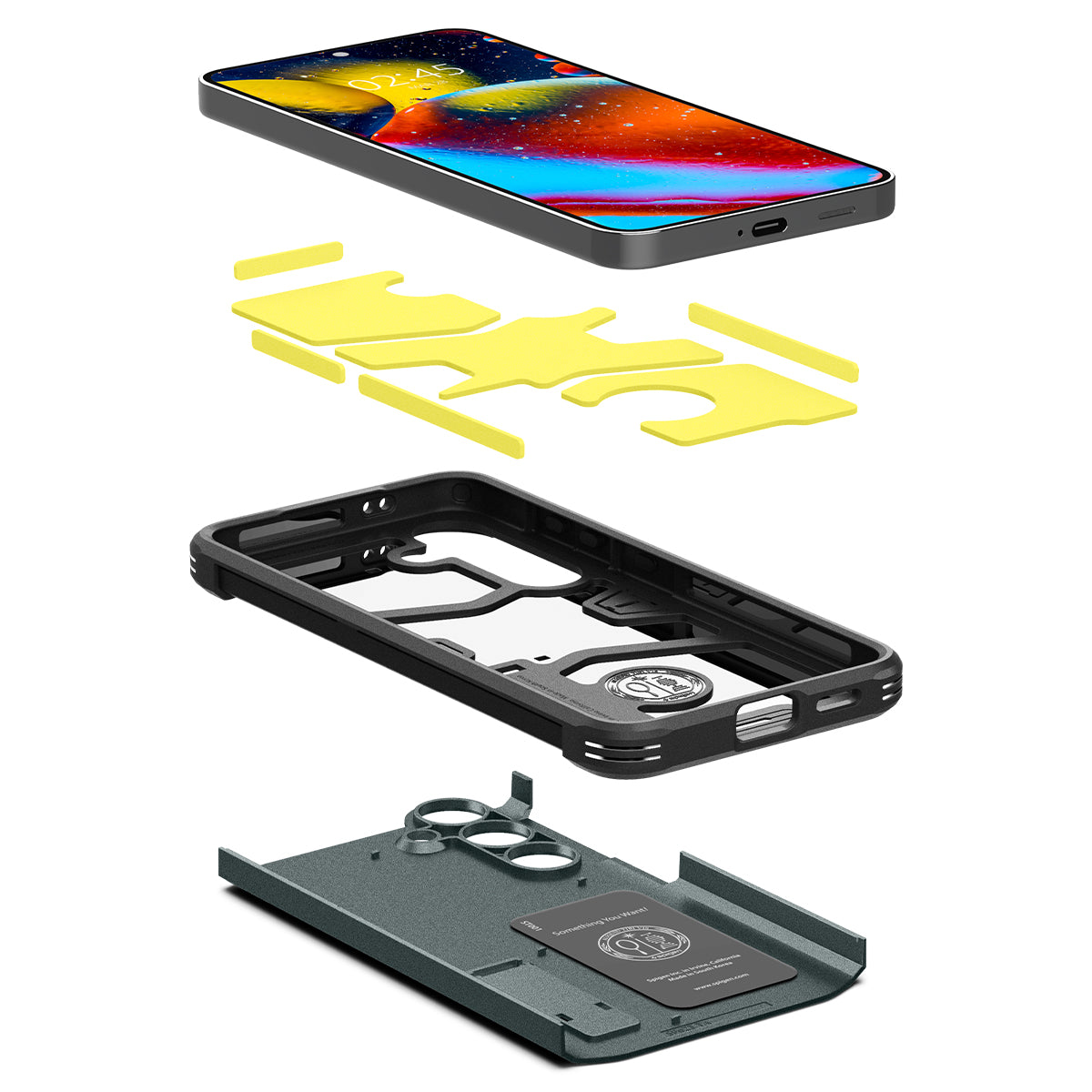 Spigen Tough Armor, abyss green - Samsung Galaxy S24