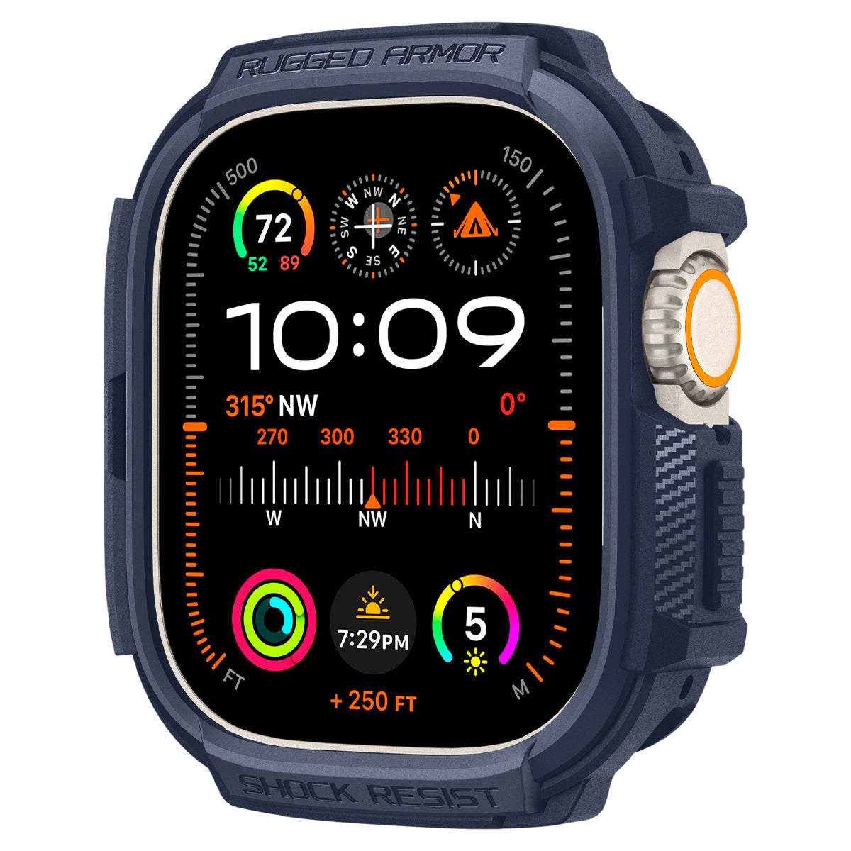 Spigen Rugged Armor, navy blue - Apple Watch Ultra 2/1 49mm