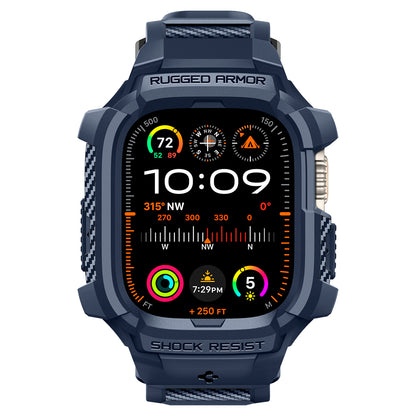 Spigen Rugged Armor Pro, navy blue - Apple Watch Ultra 2/1 49mm