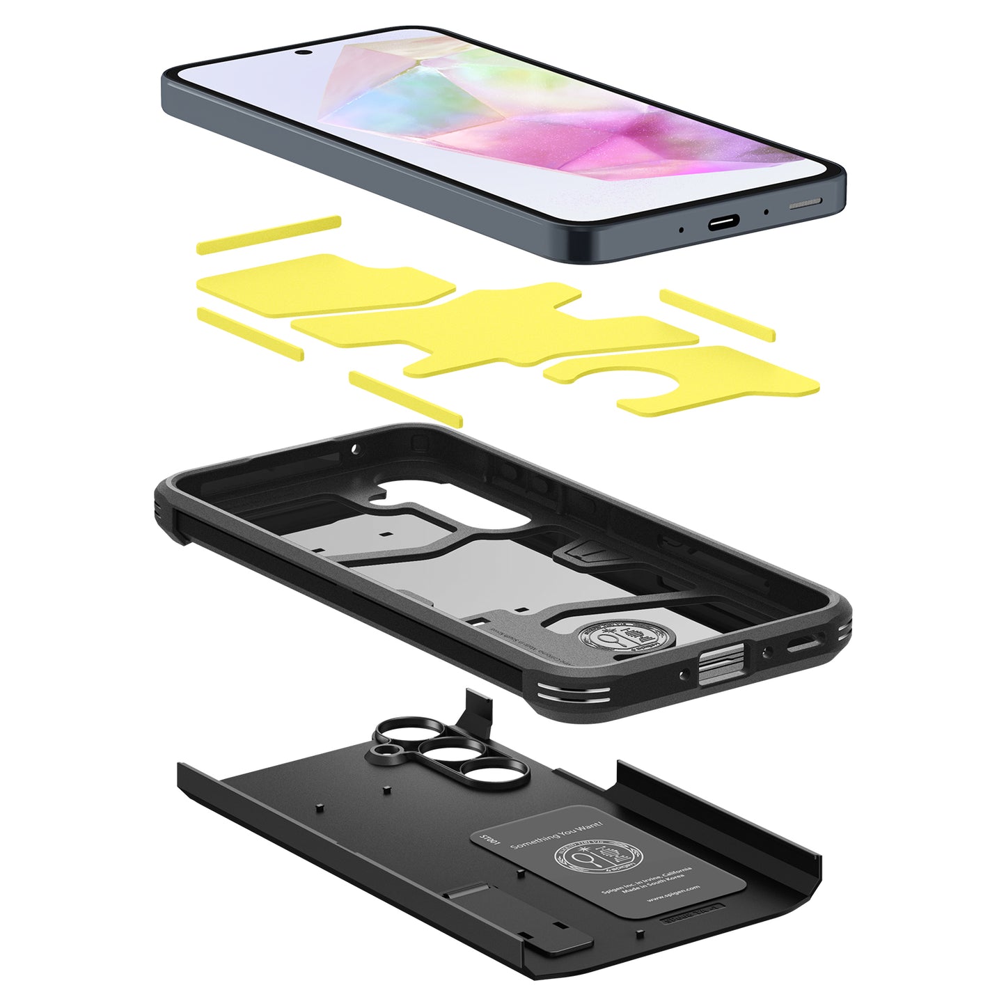 Spigen Tough Armor, black - Samsung Galaxy A35