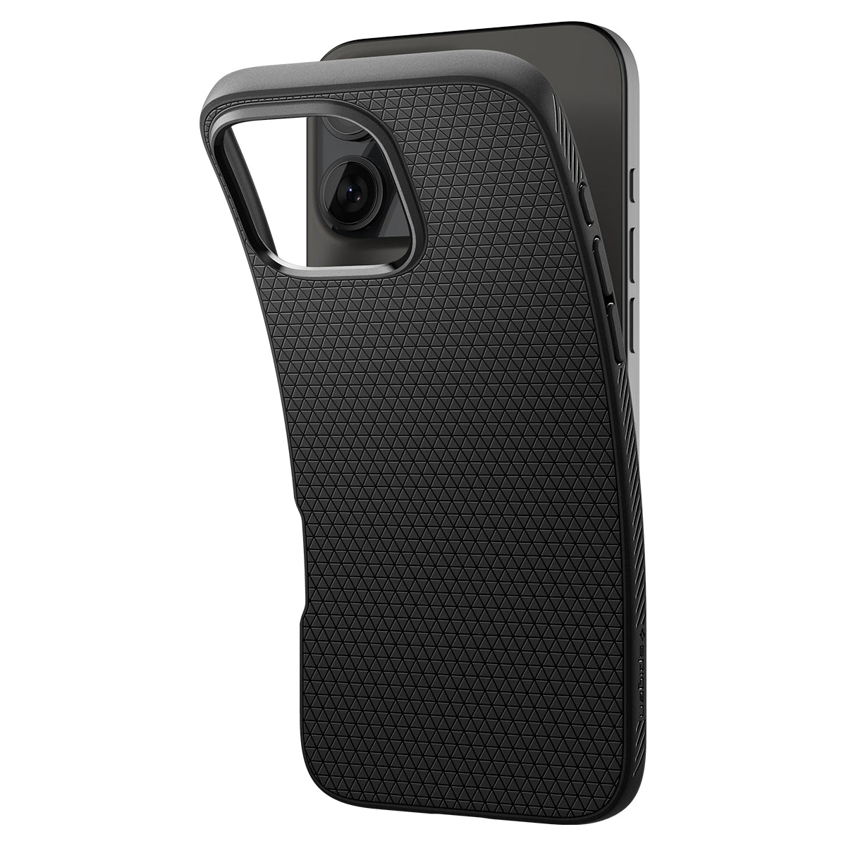 Spigen Liquid Air, matte black - iPhone 16 Pro Max