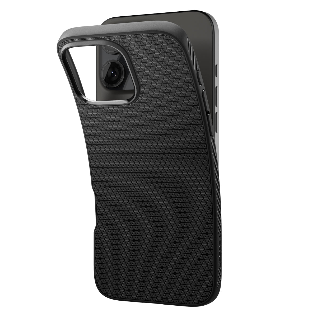 Spigen Liquid Air, matte black - iPhone 16 Pro