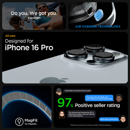 Spigen Ultra Hybrid MagSafe, graphite - iPhone 16 Pro