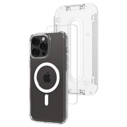 Spigen Ultra Hybrid MagSafe, white + Glass tR EZ Fit Pack - iPhone 16 Pro Max