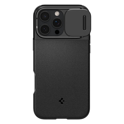 Spigen Optik Armor MagSafe, black - iPhone 16 Pro