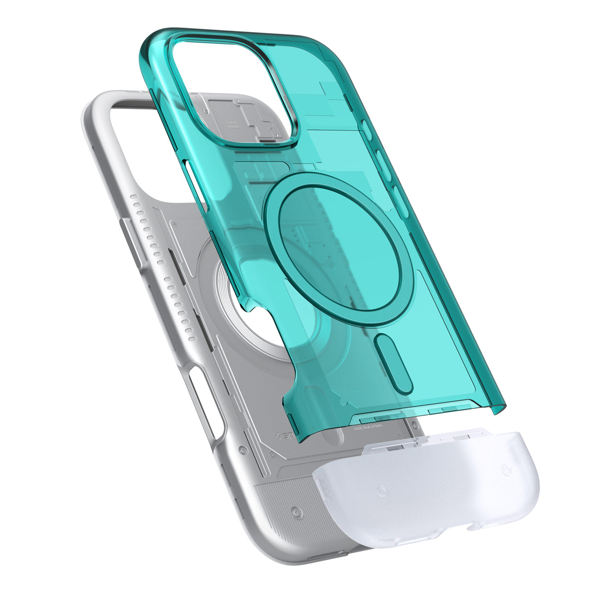 Spigen Classic C1 MagSafe, bondi blue - iPhone 16 Pro