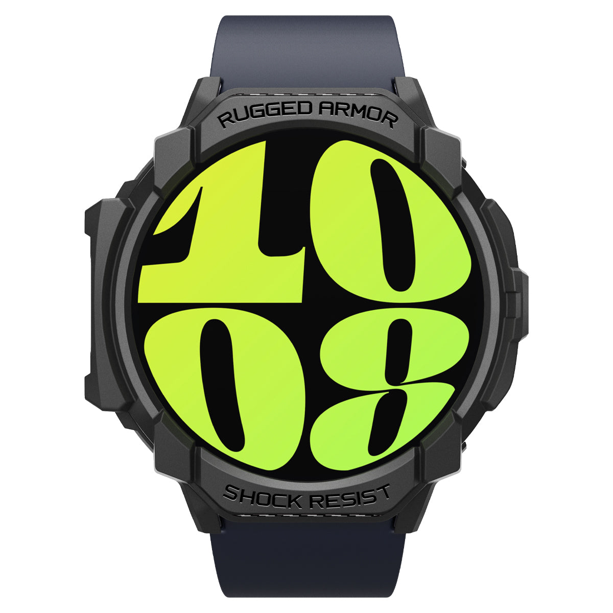 Spigen Rugged Armor , matte black - Samsung Galaxy Watch7 (44mm)