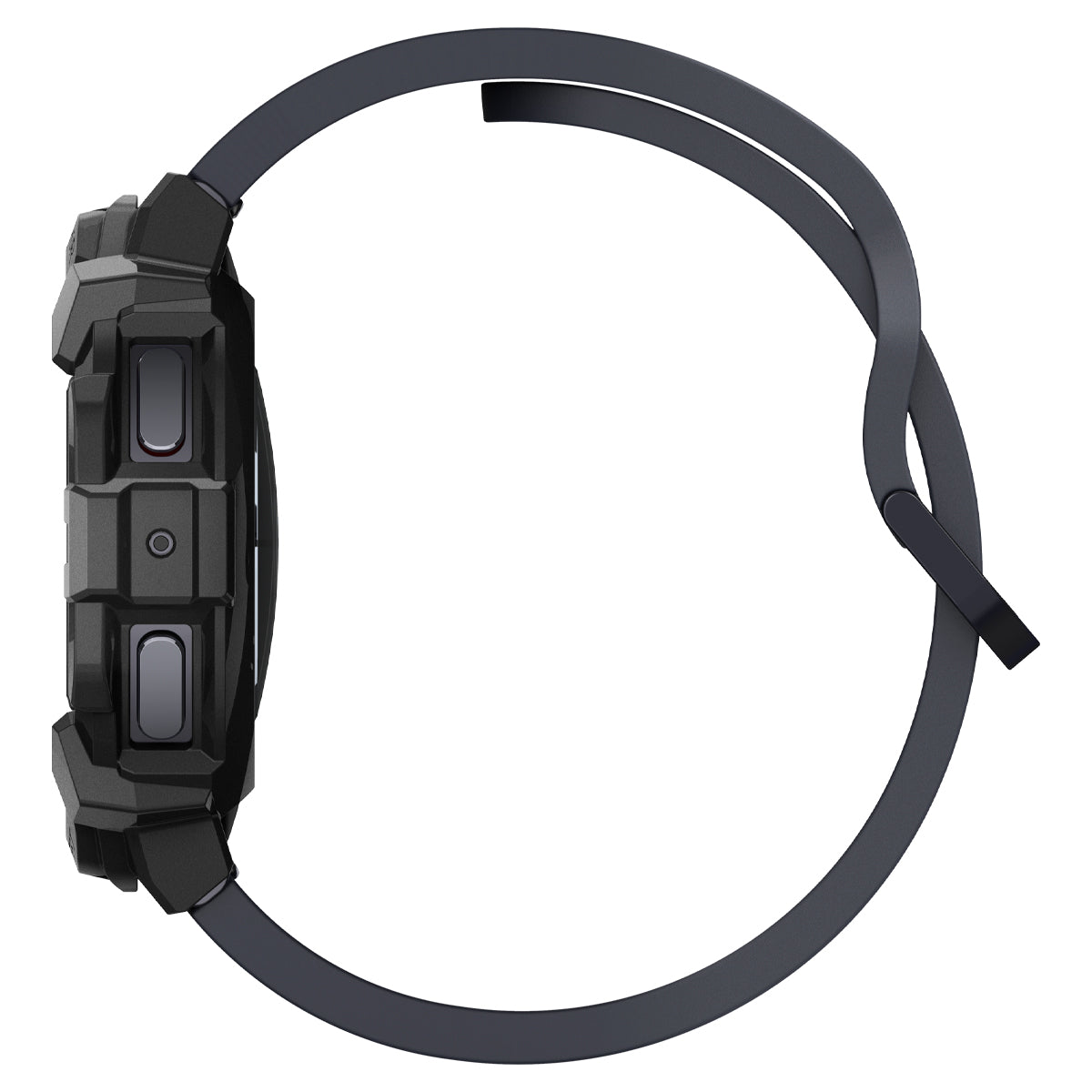 Spigen Rugged Armor , matte black - Samsung Galaxy Watch7 (44mm)