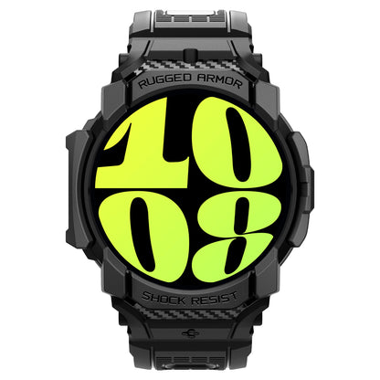 Spigen Rugged Armor Pro, matte black - Samsung Galaxy Watch7 (44mm)