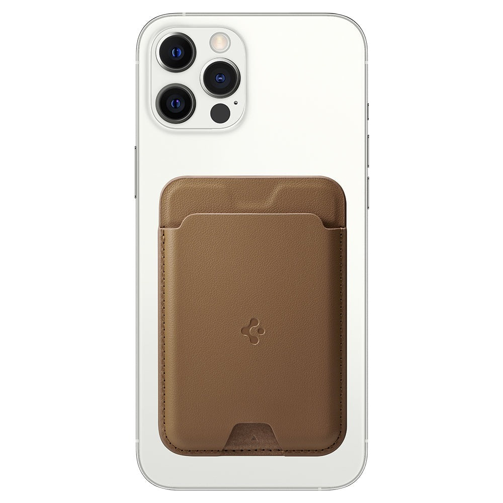 Spigen Wallet Valentinus MagSafe, brown - MagSafe