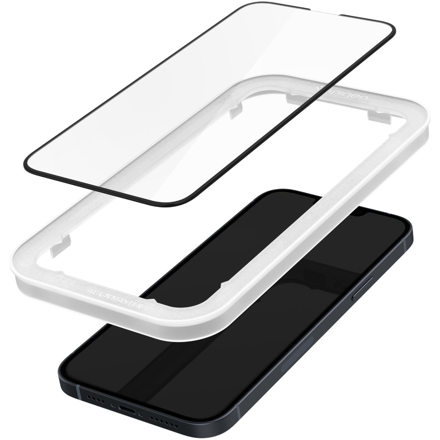 Spigen Glass tR AlignMaster HD 1 Pack, FC black - iPhone 14/13 Pro/13
