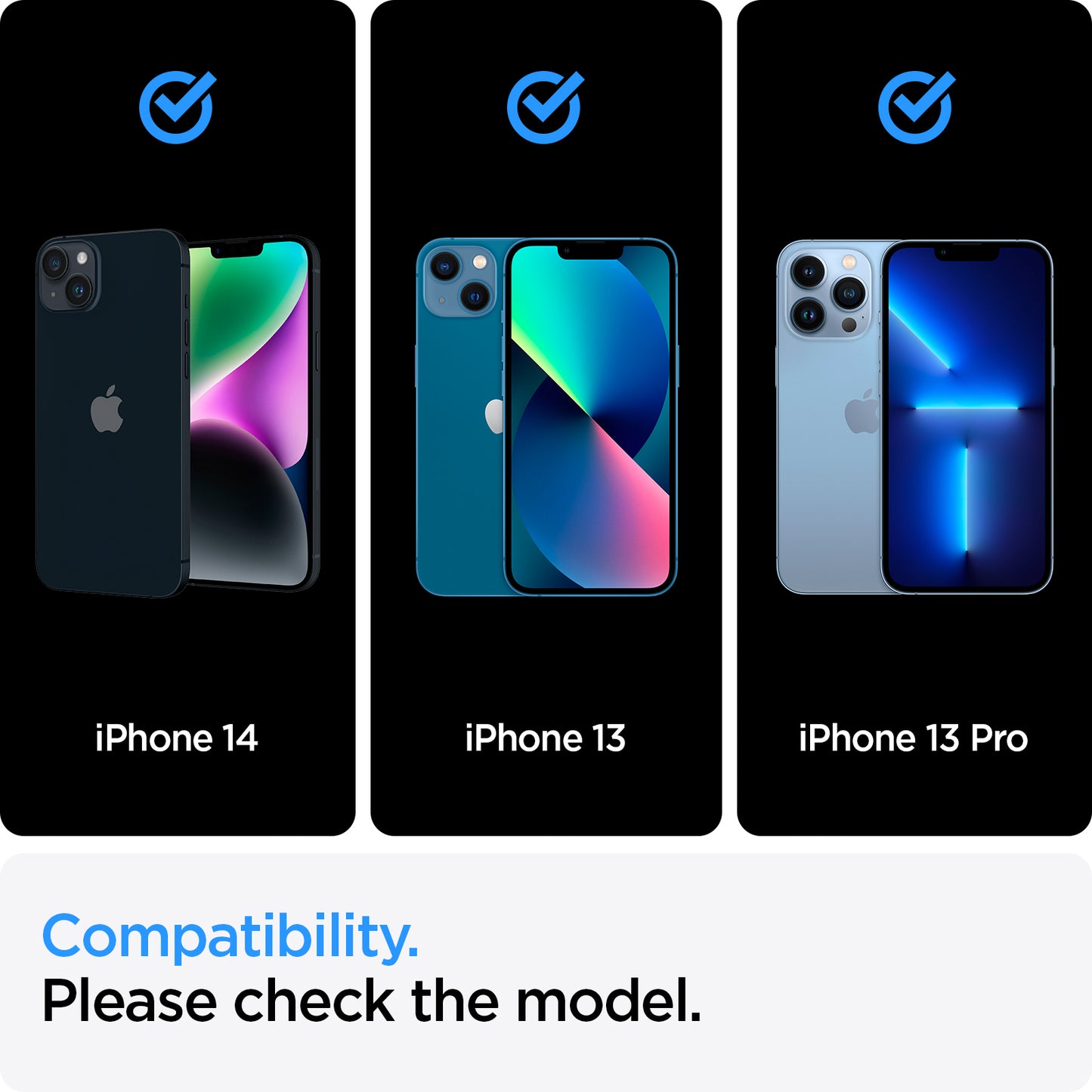 Spigen Glass tR AlignMaster HD 1 Pack, FC black - iPhone 14/13 Pro/13