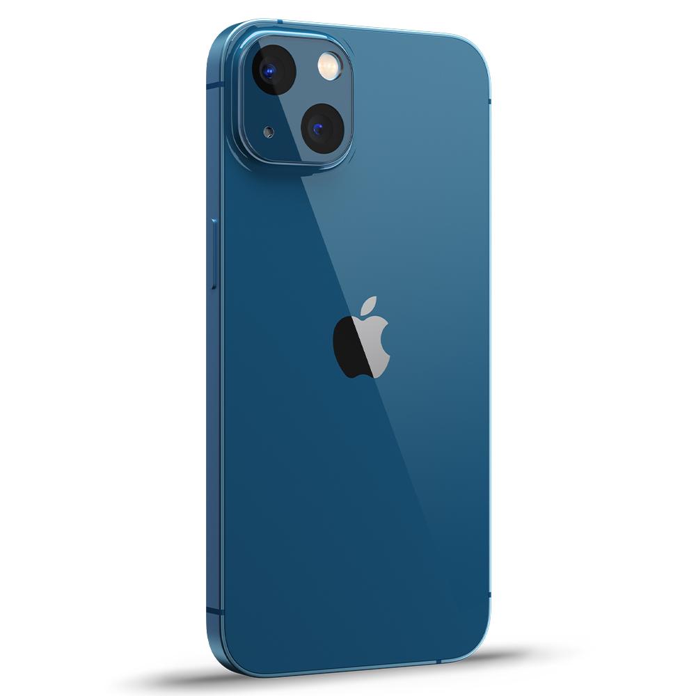 Spigen tR Optik 2 Pack, blue - iPhone 13/13 mini
