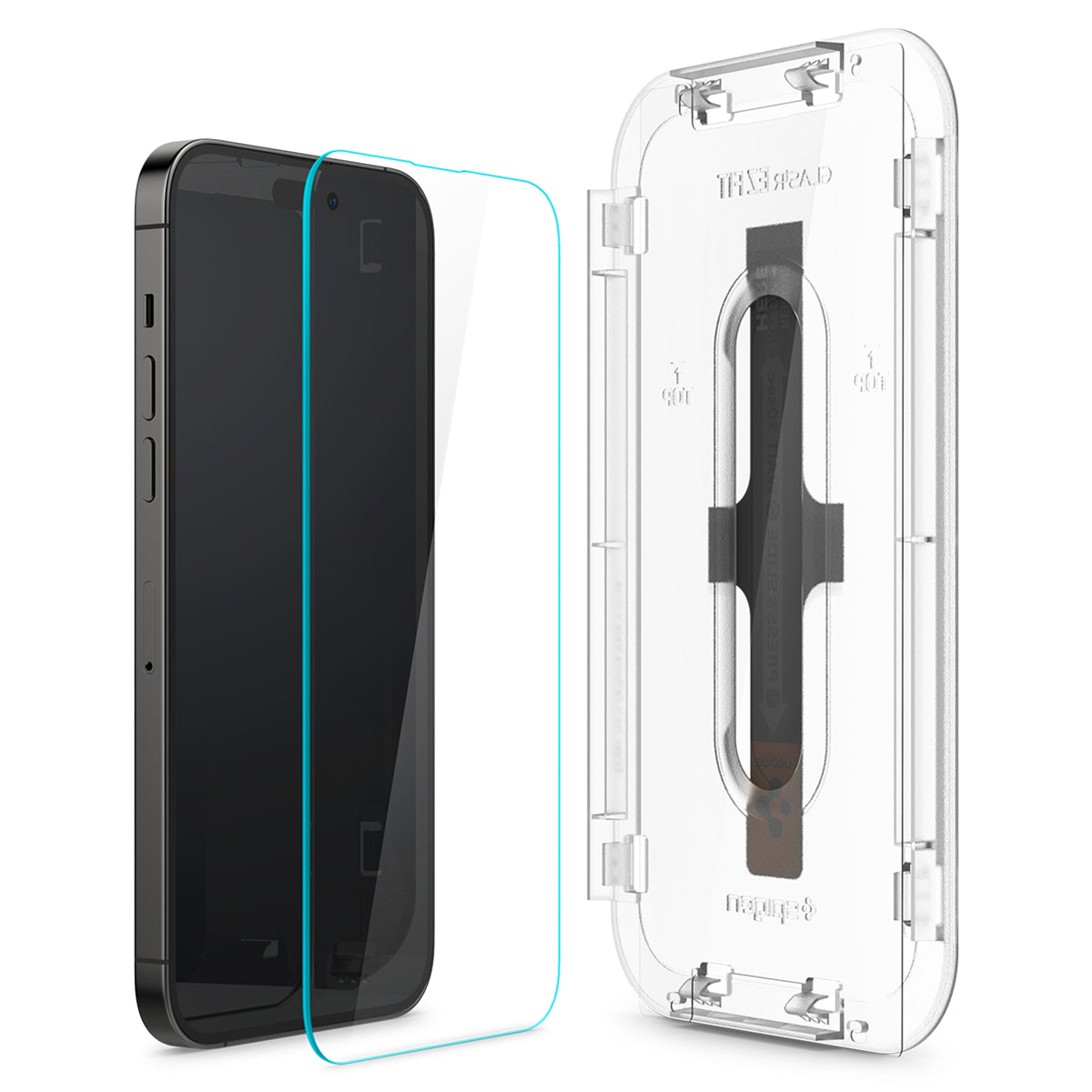 Spigen Glass tR EZ Fit 2 Pack, Transparency Sensor Protection - iPhone 14 Pro Max