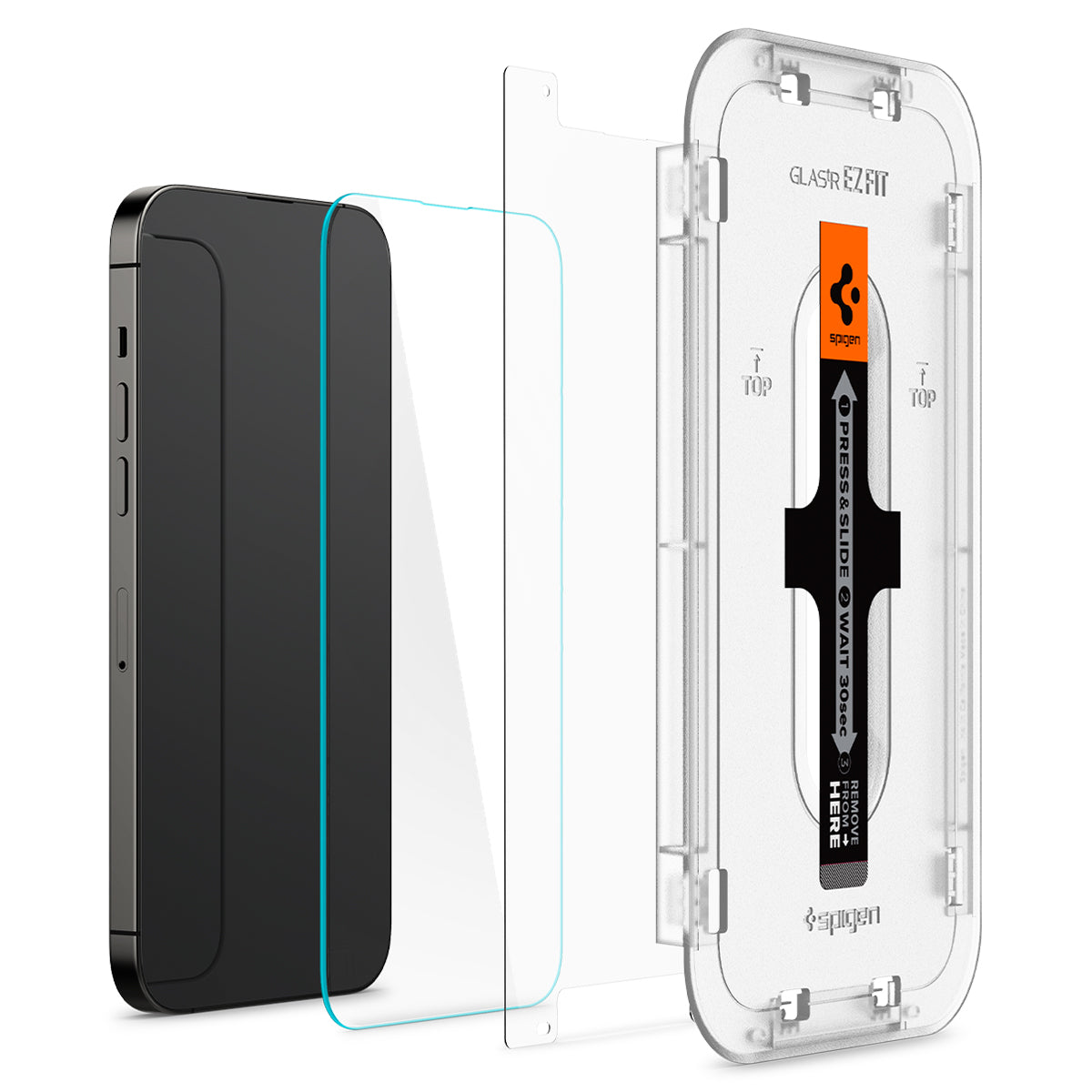 Spigen Glass tR EZ Fit 2 Pack, Transparency Sensor Protection - iPhone 14 Pro Max