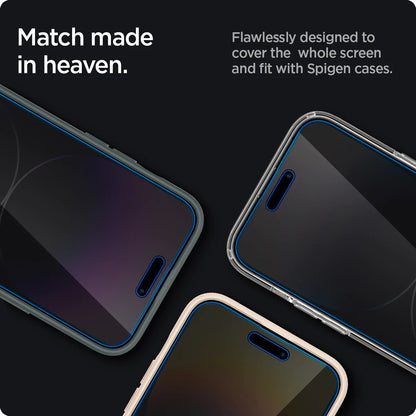 Spigen Glass EZ Fit Privacy 2 Pack - iPhone 14 Pro Max