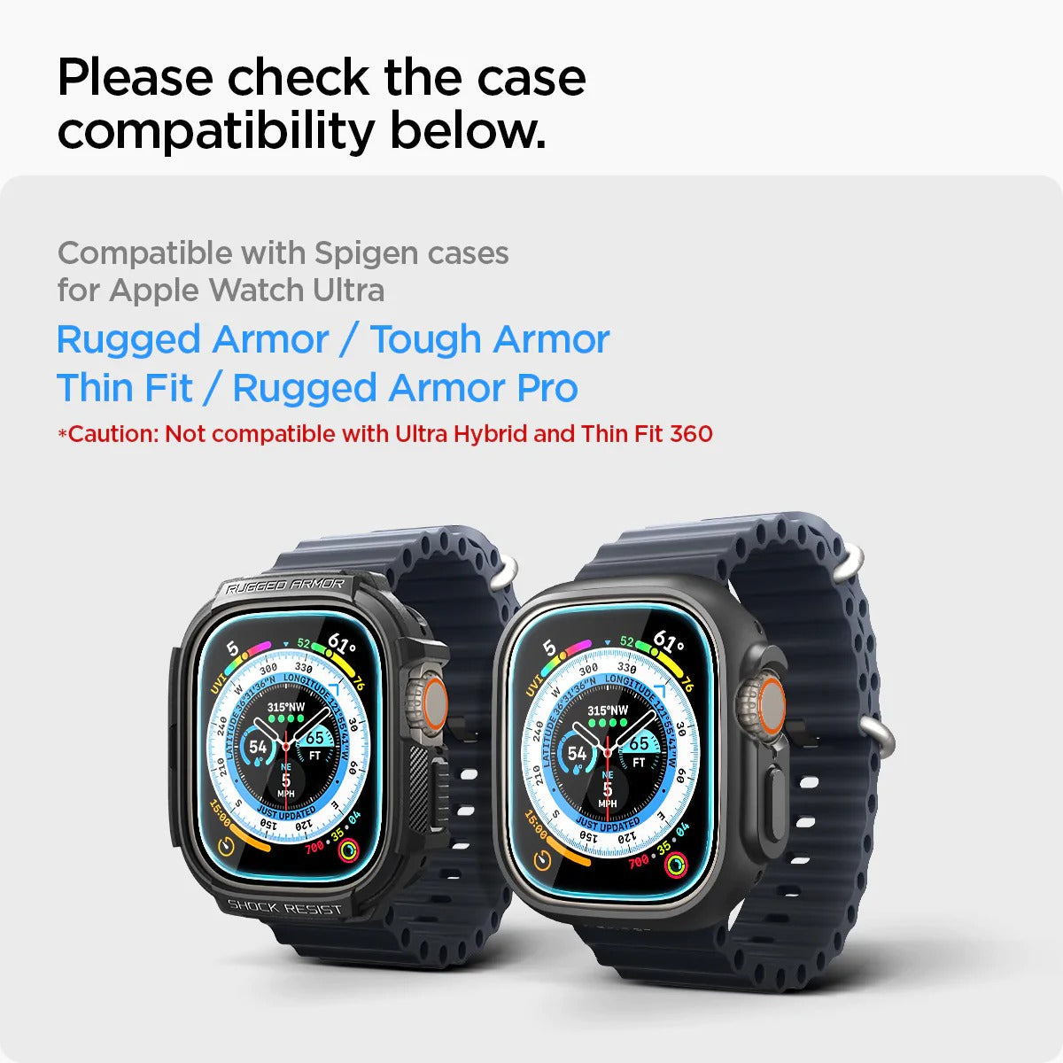 Spigen Glass EZ Fit 2 Pack - Apple Watch Ultra 2/Ultra 49mm