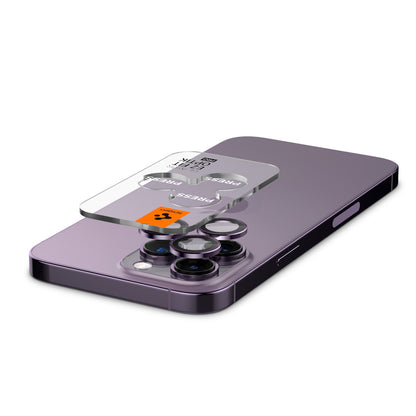 Spigen Glass EZ Fit Optik Pro 2 Pack, deep purple - iPhone 14 Pro/iPhone 14 Pro Max