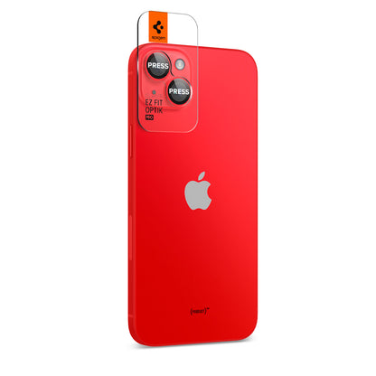 Spigen Glass EZ Fit Optik Pro 2 Pack, red - iPhone 14/14 Plus