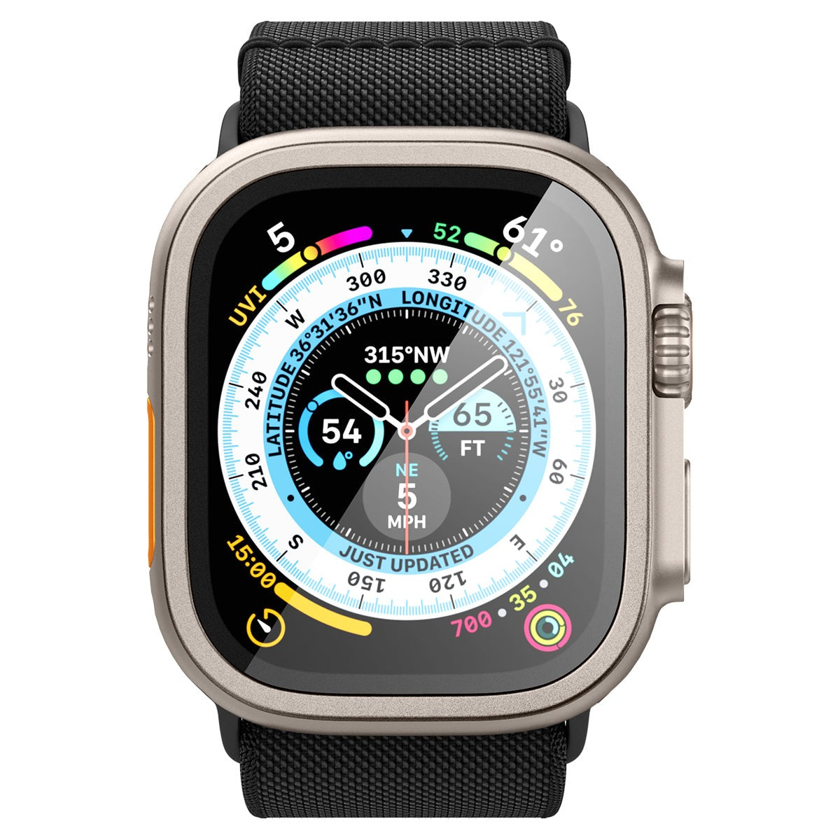 Spigen Glass tR Slim Pro 1 Pack, titanium - Apple Watch Ultra 2/Ultra 49mm