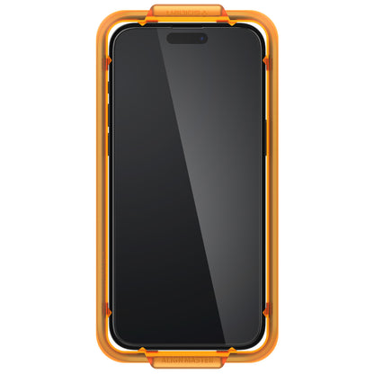 Spigen Glass tR AlignMaster 2 Pack, FC Black - iPhone 15