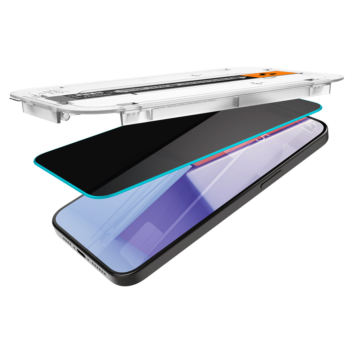 Spigen Glass tR EZ Fit HD Privacy 1 Pack - iPhone 15 Pro Max