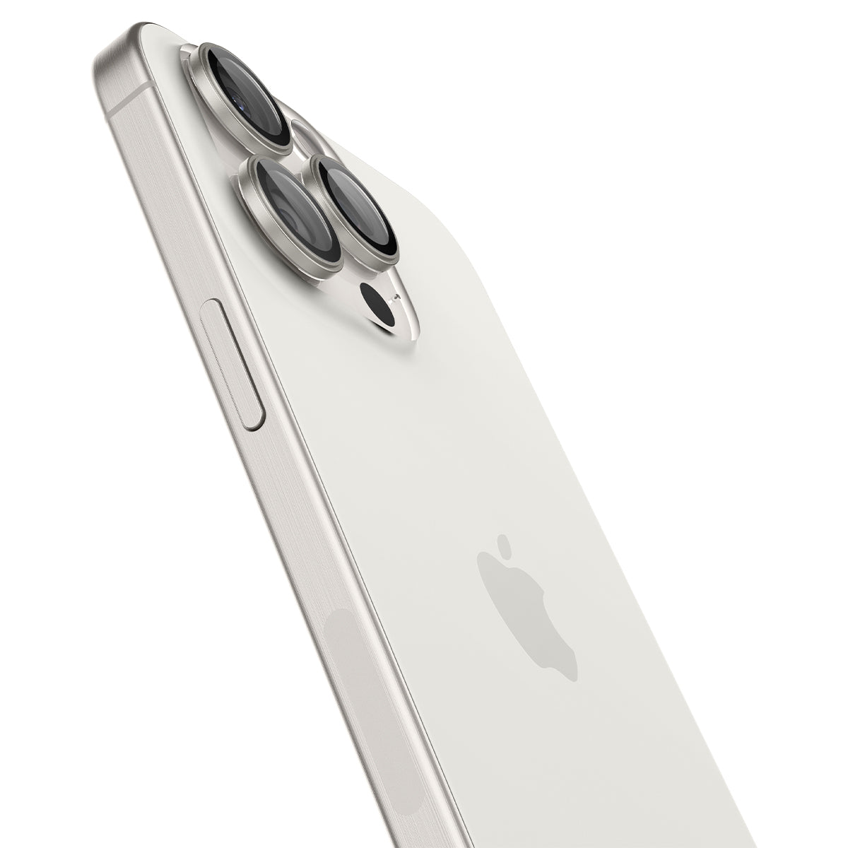 Spigen Glass tR EZ Fit Optik Pro 2 Pack, white titanium - iPhone 15 Pro/15 Pro Max
