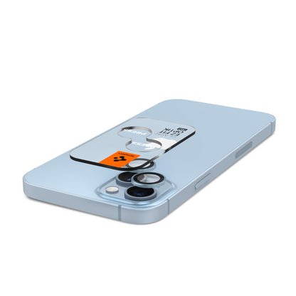 Spigen Glass tR EZ Fit Optik Pro 2 Pack, blue - iPhone 15/15 Plus/14/14 Plus
