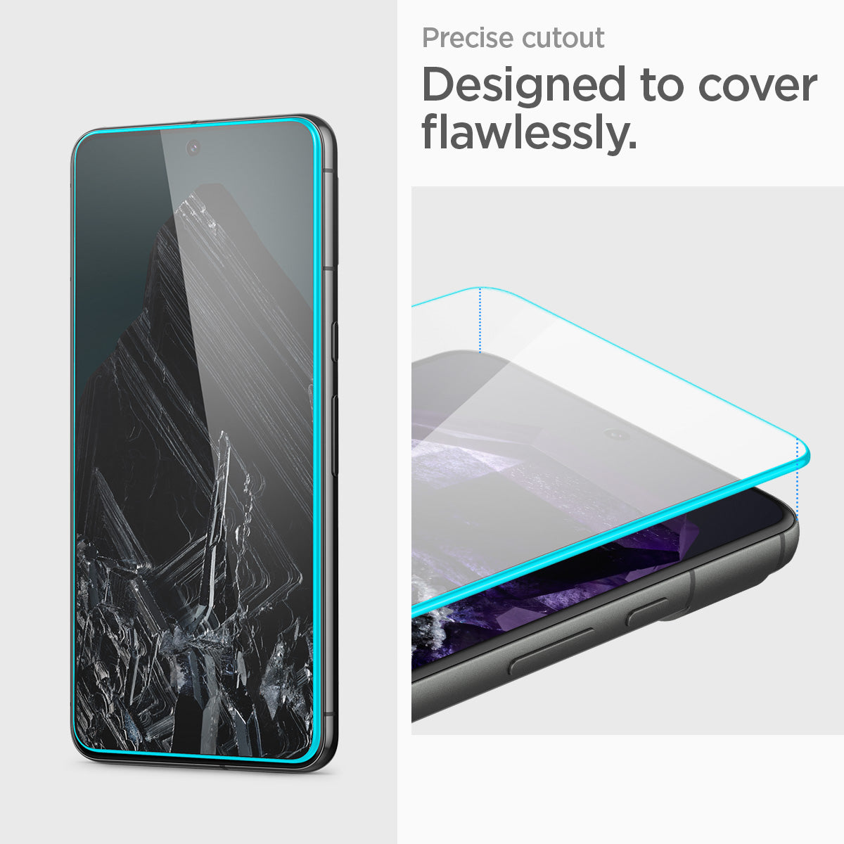 Spigen Glass tR AlignMaster 2 Pack - Google Pixel 8 Pro