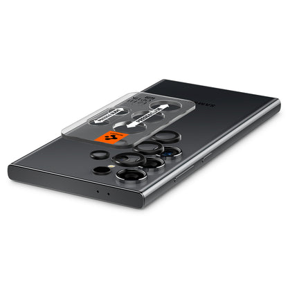 Spigen Glass tR EZ Fit Optik Pro 2 Pack, black - Samsung Galaxy S24 Ultra