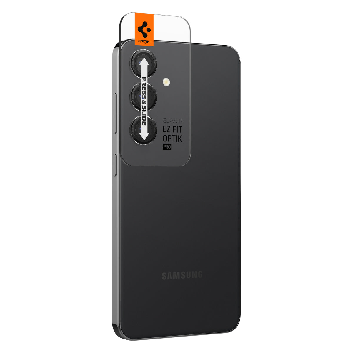 Spigen Glass tR EZ Fit Optik Pro 2 Pack, black - Samsung Galaxy S24+