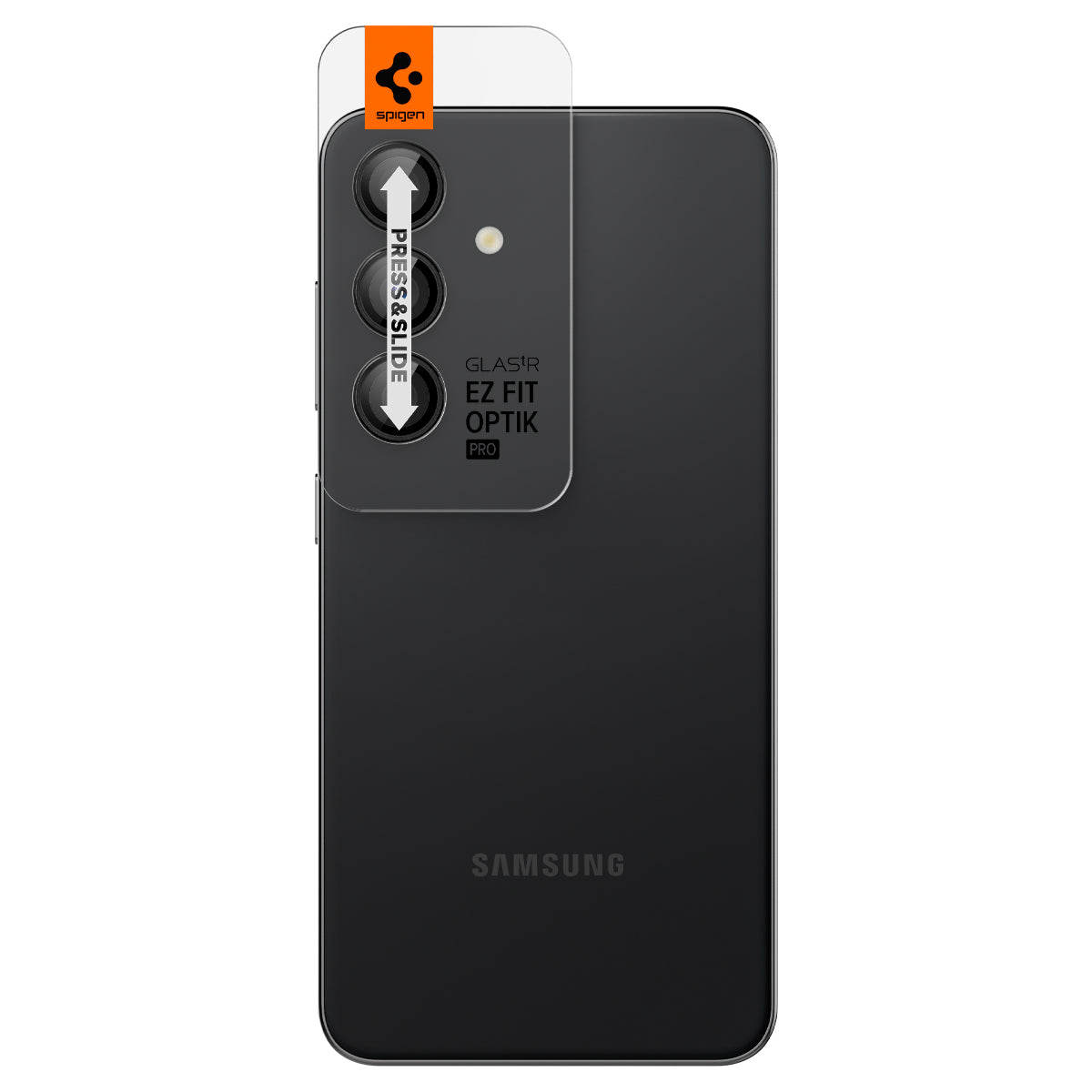 Spigen Glass tR EZ Fit Optik Pro 2 Pack, black - Samsung Galaxy S24+