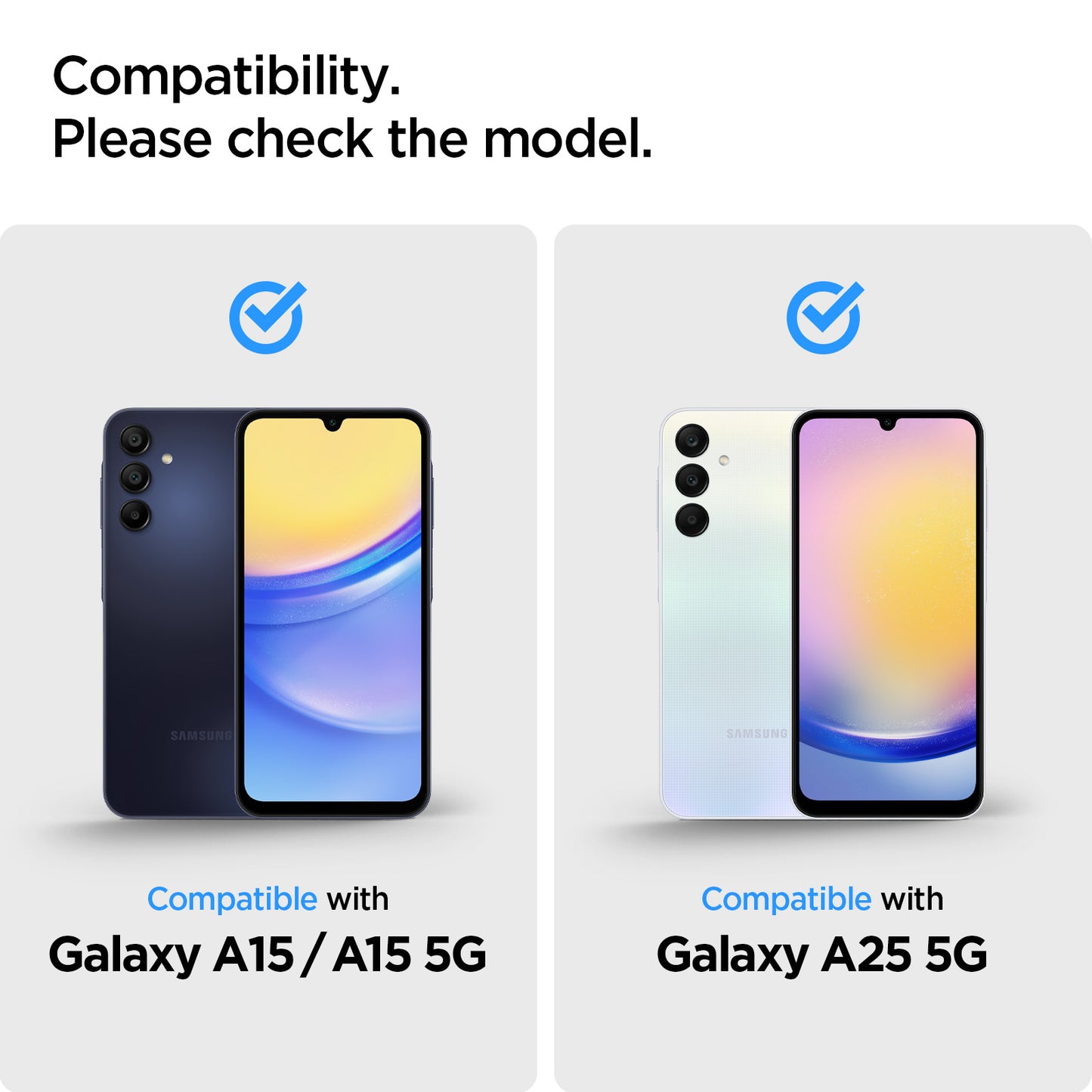 Spigen Glass tR Slim 2 Pack - Samsung Galaxy A25 5G/Galaxy A15/Galaxy A15 5G