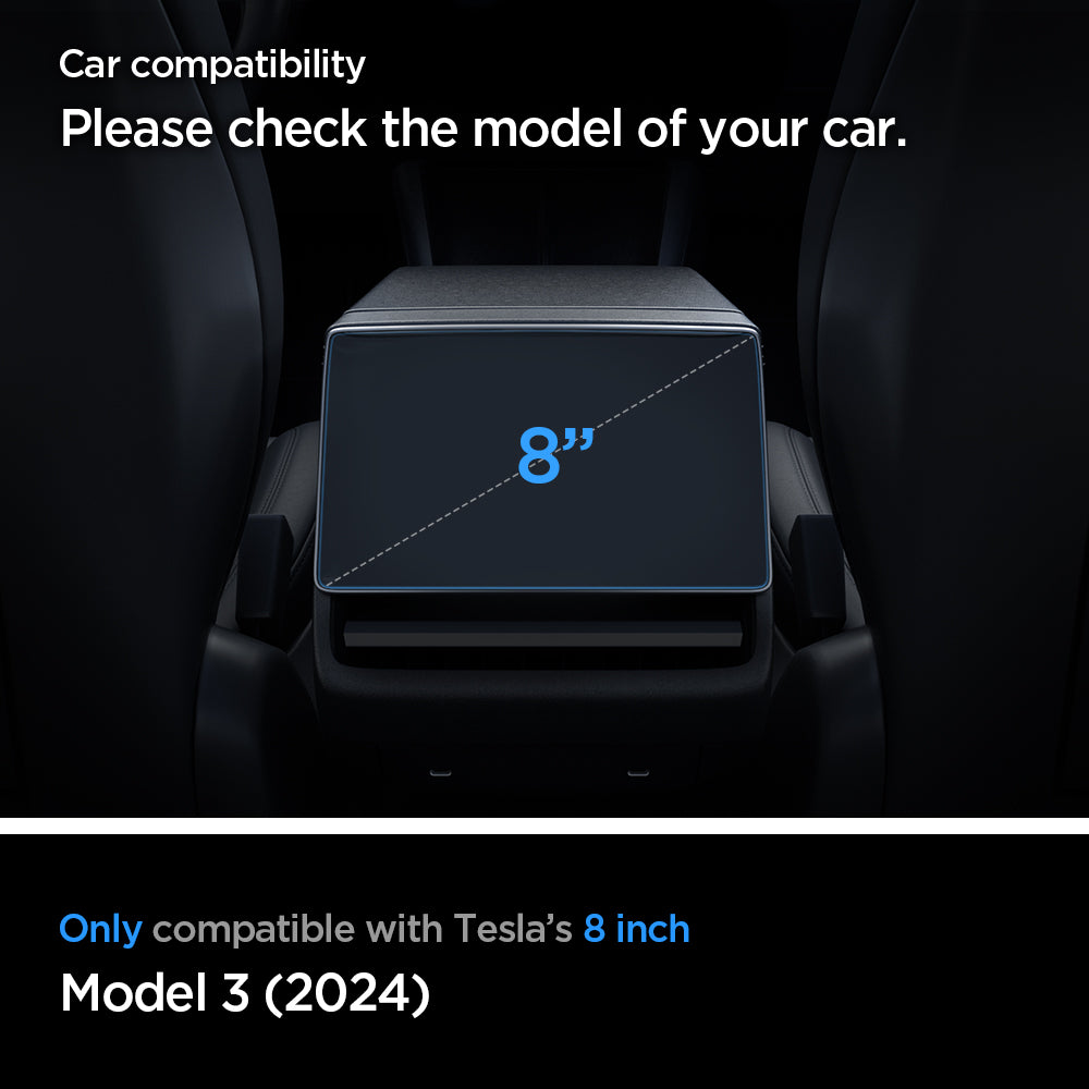 Spigen Tesla tR Slim Anti Glare Screen Protector (Rear Display) 1 Pack - Tesla Model 3 (2024)