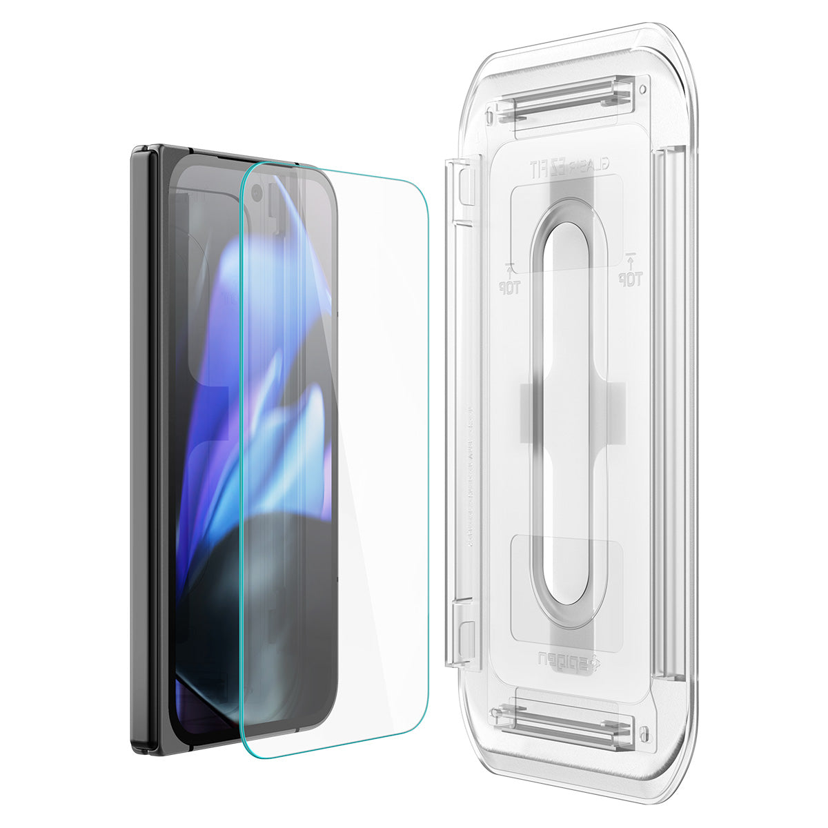 Spigen Glass tR EZ Fit (Cover 2 Pack), transparency - Google Pixel 9 Pro Fold