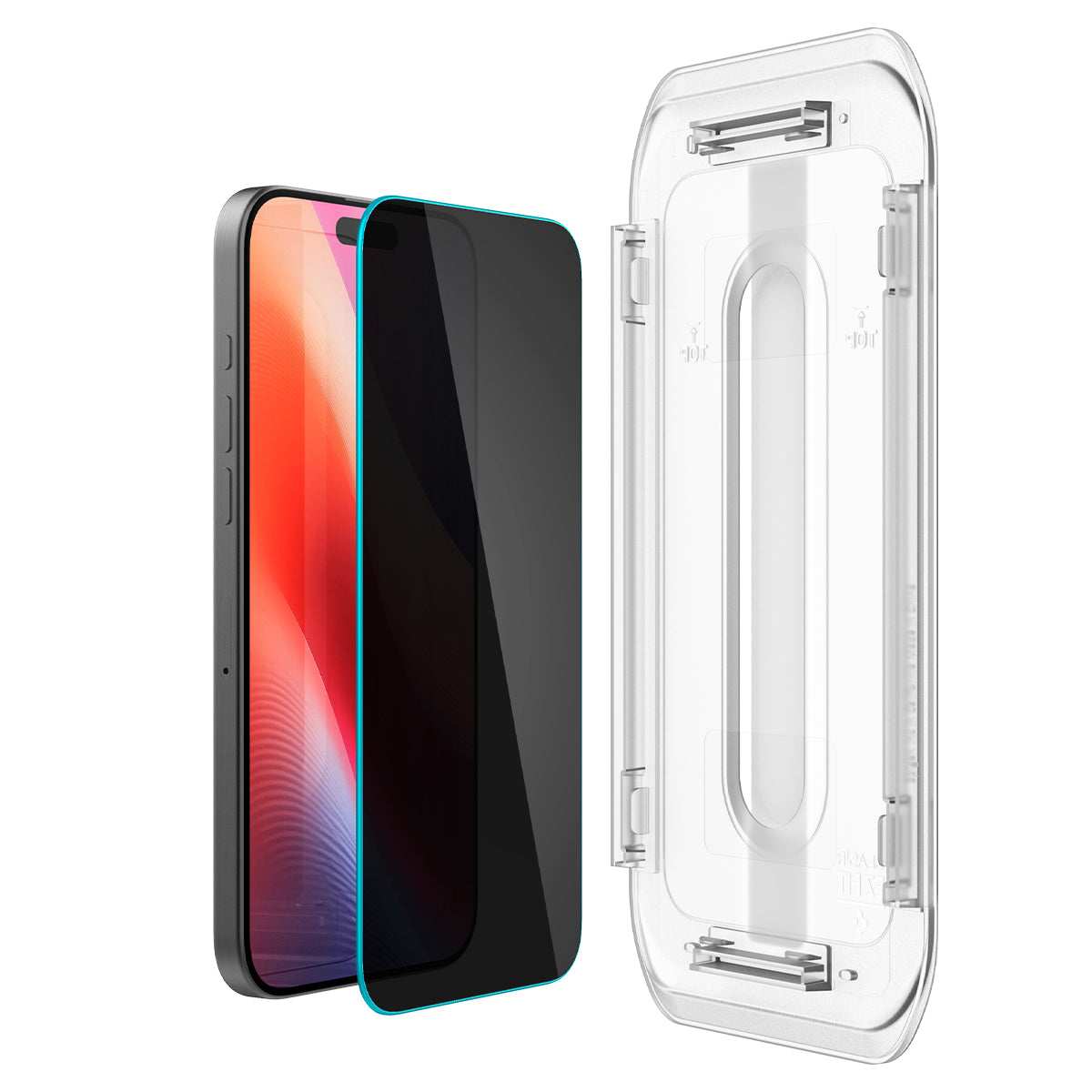 Spigen Glass tR EZ Fit (Privacy) 2 Pack, transparency - iPhone 16 Pro Max