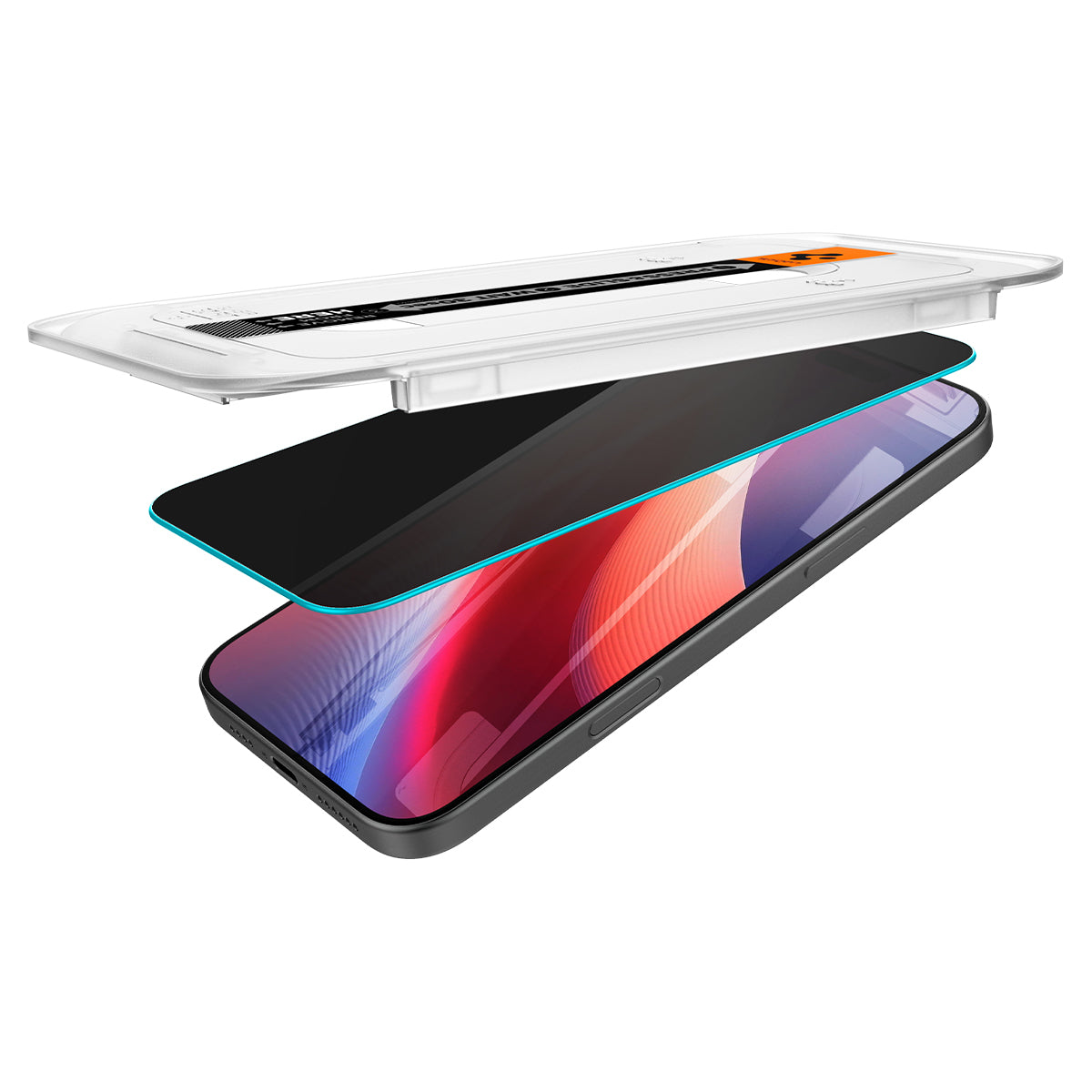 Spigen Glass tR EZ Fit (Privacy) 2 Pack, transparency - iPhone 16 Pro Max