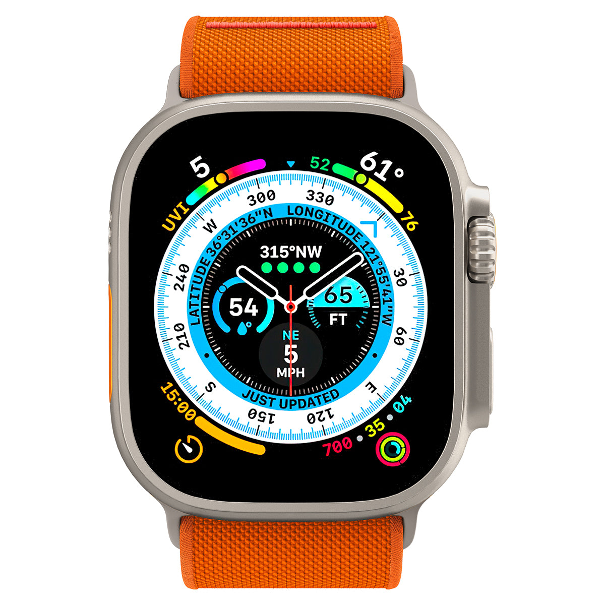 Spigen Lite Fit Ultra, orange - Apple Watch 49mm/45mm/44mm/42mm