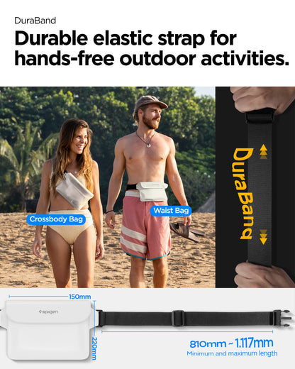 Spigen Aqua Shield WaterProof Waist Bag A620 2 Pack, snow white