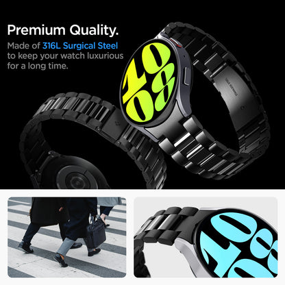 Spigen Modern Fit 316L Band, black - Samsung Galaxy Watch6 44m