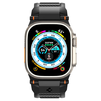 Spigen Rugged Ultra Band, matte black - Apple Watch 49mm/45mm/44mm/42mm