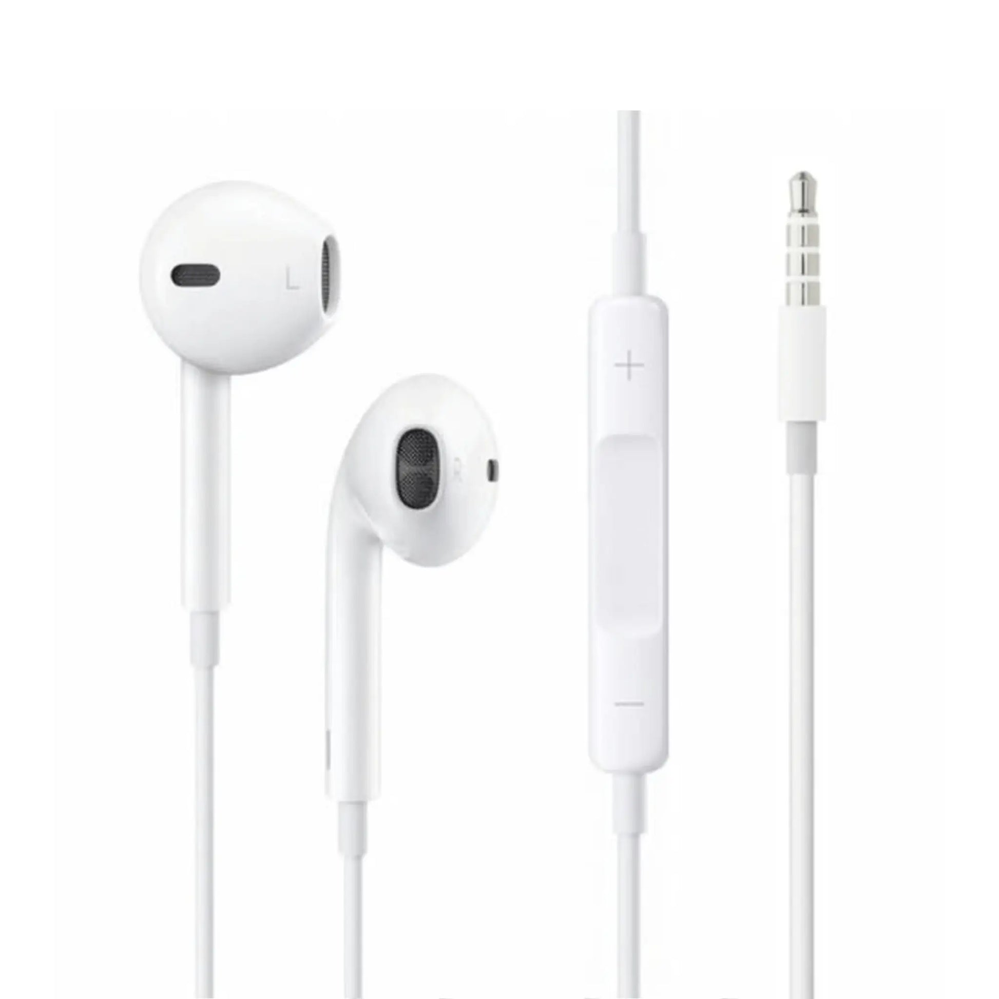 Apple EarPods Kopfhörer mit AUX Anschluss in Weiß.